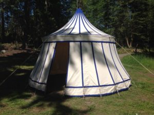 round pavilion medieval tent